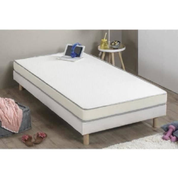 Matelas mousse 90 x 180 - Confort ferme - Epaisseur 10 cm - Fabrication européenne - FINLANDEK Huopa