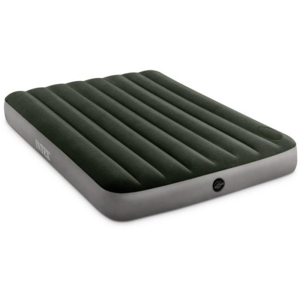 INTEX Matelas gonflable Downy 2 personnes  Gonfleur a pied intégré 64762