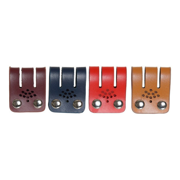 Organisateur de Câbles DKD Home Decor Noir Multicouleur Camel 3 x 1 x 6 cm (4 Pièces)
