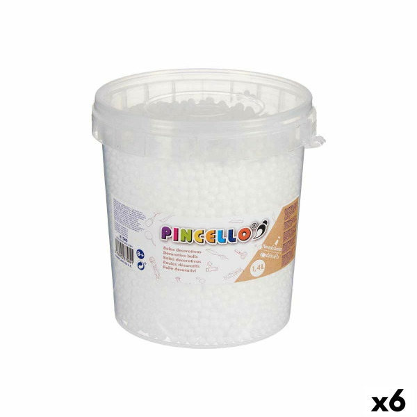 Matériaux pour travaux manuels Balles Blanc polystyrène (6 Unités)