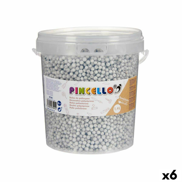 Matériaux pour travaux manuels Balles Gris polystyrène (6 Unités)