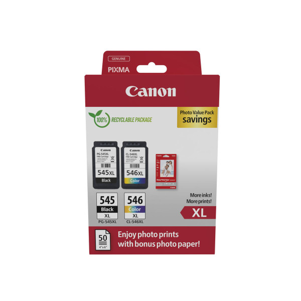 Lot d'encre et papier photo Canon 8286B011