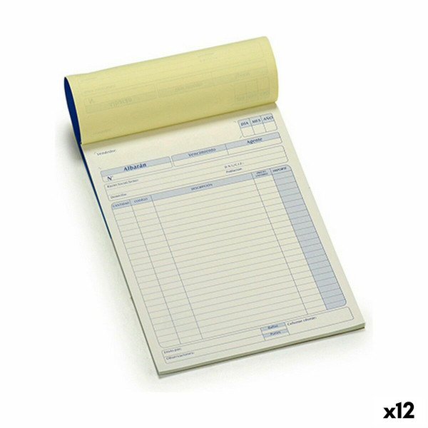 Carnet de livraison 50 Volets (21 x 0,5 x 28,5 cm) (12 Unités)