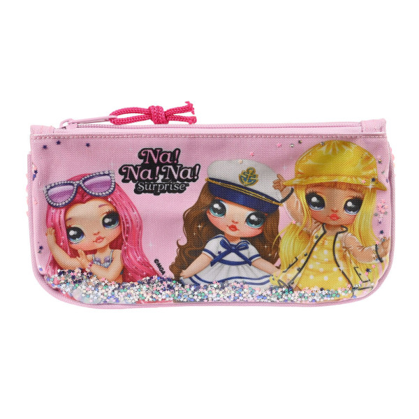 Trousse d'écolier NaNaNa Surprise Sparkles Rose (23 x 11 x 1 cm)