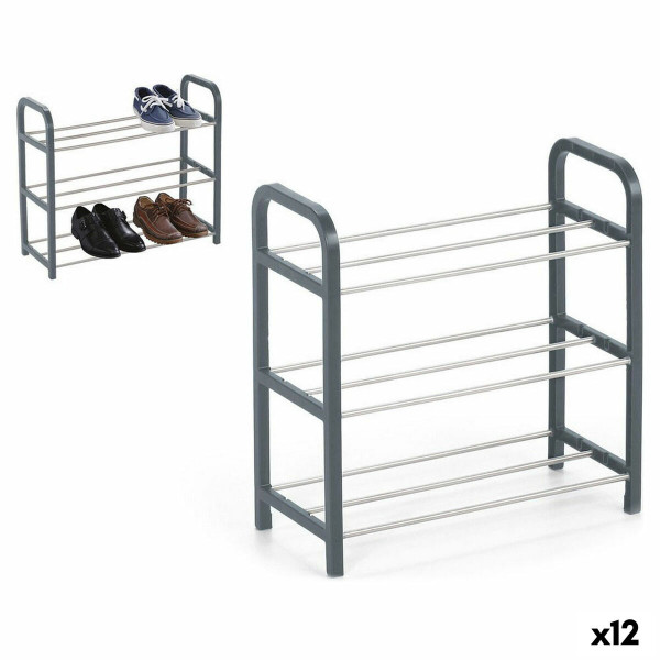 Range-chaussures Confortime Métal 3 niveaux 40 x 19 x 44 cm (40 x 19 x 44 cm)