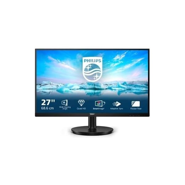 Ecran PC Philips 275V8LA/00 wled Quad HD 27″ Led va Flicker Free
