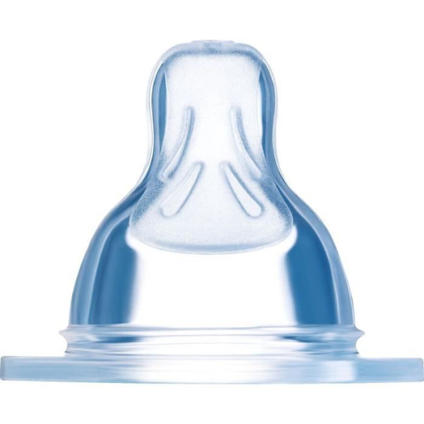 Tétine MAM Silicone 2m Débit 2 Moyen - Lot de 2