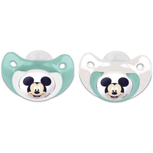 Lot de 2 sucettes anatomique Mickey Disney 6mois