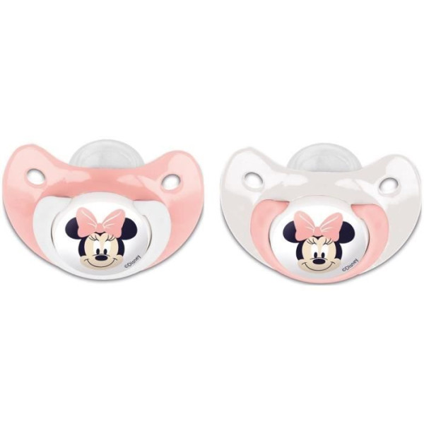 Lot de 2 sucettes anatomique Minnie Disney 6mois