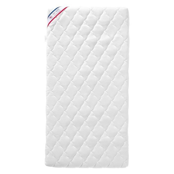 Matelas Bébé Parfait - 60x120x10 cm - 2 Faces : Été / Hiver - Déhoussable - Anti Acarien