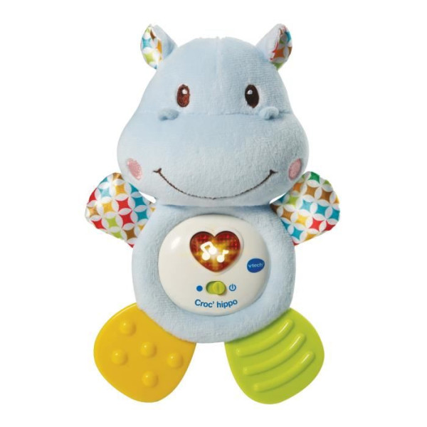VTECH BABY - Hochet Croc'Hippo - Peluche Texturée