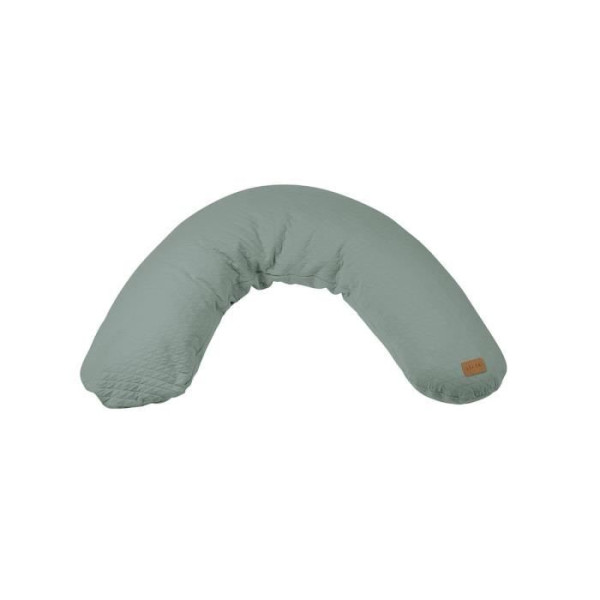 BEABA, Coussin de grossesse et d'allaitement Big Flopsy, Fleur de coton, Vert sauge, 170 cm