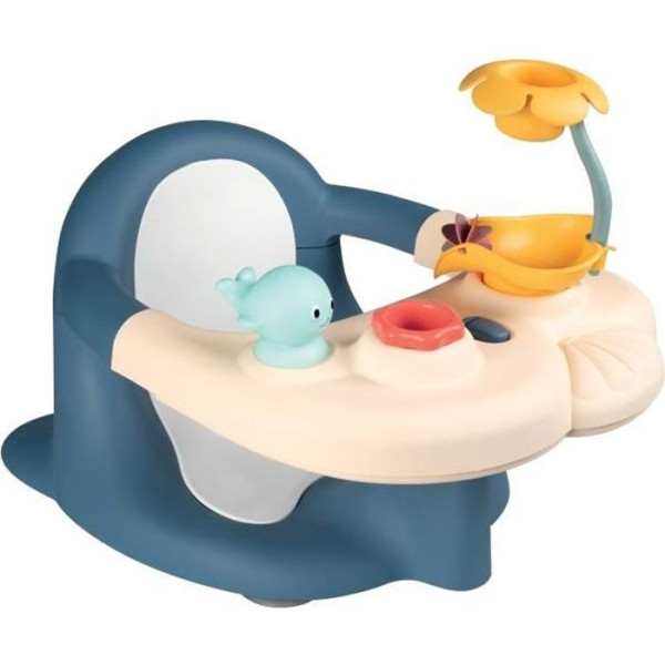 Siege de bain - SMOBY - Little - Tablette d'activités - Ventouse - Bleu