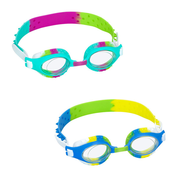 Bestway Lunettes de Natation Ensemble 3 Pcs Strap Silicone Couleur Assortie 7 Ans Plage Piscine 21096