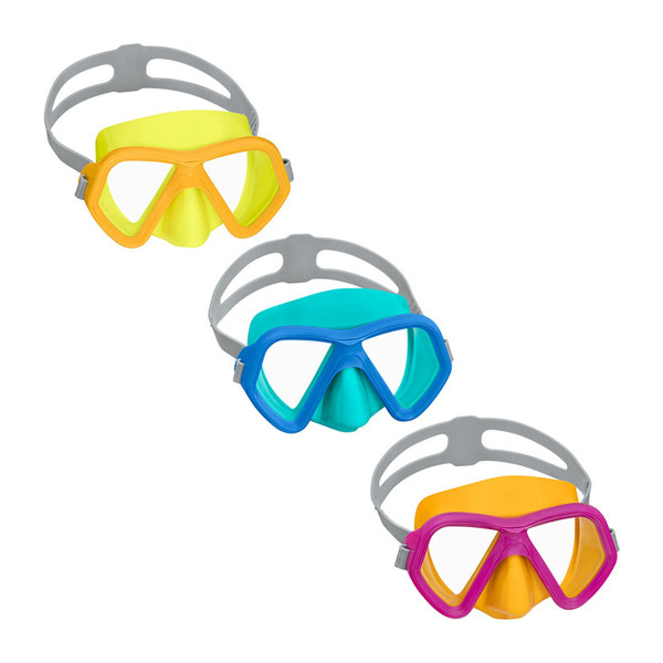 Bestway Masque de Plongée Junior Sangle Anatomique Couleur Assortie 7 Ans Plage et Piscine 22040
