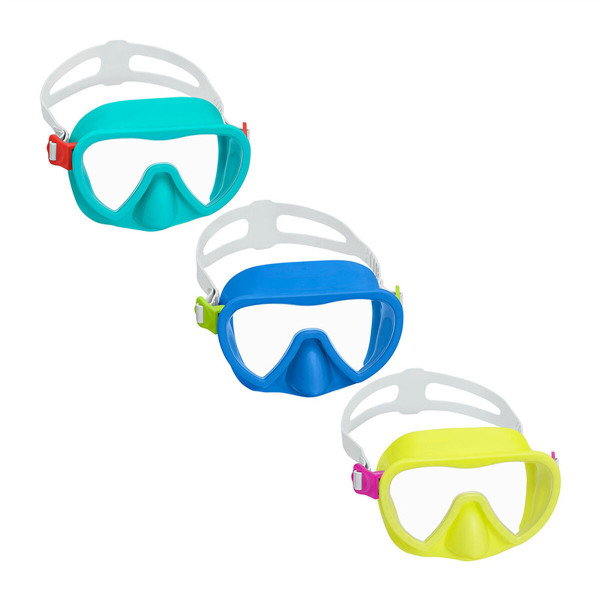 Bestway Masque de Plongée Adulte Bande Anatomique Couleur Assortie 14 Ans Plage et Piscine 22052