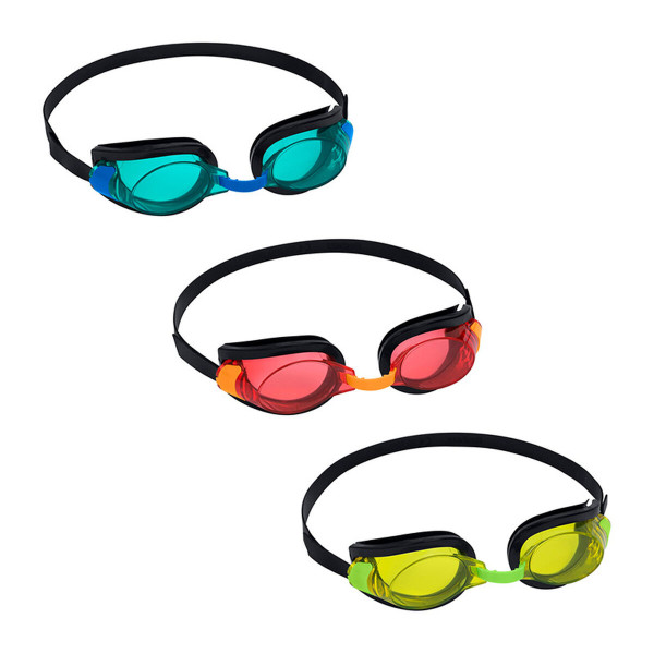 Bestway Lunettes de natation pour enfants Courroie en silicone Couleur assortie 3 ans Plage et Piscine 21080