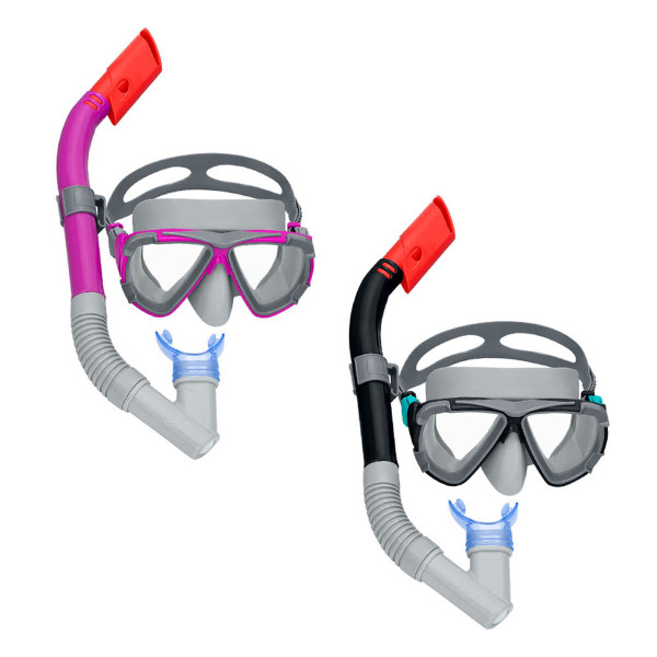 Bestway Ensemble Masque et Tube Enfant Bande Anatomique Couleur Assortie 3 Ans Plage et Piscine 24023
