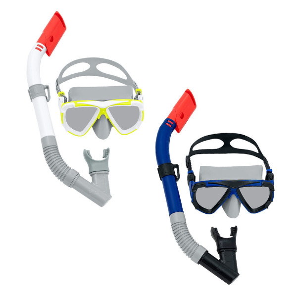 Bestway Ensemble Masque et Tube Junior Bande Anatomique Couleur Assortie 7 Ans Plage et Piscine 24035