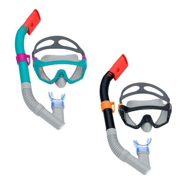 Bestway Ensemble Masque et Tube pour Enfant Sangle Anatomique 3 Ans Plage et Piscine 24059
