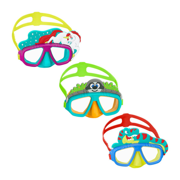 Bestway Masque de Plongée Junior Sangle Anatomique Couleur Assorti 7 Ans Plage et Piscine 22059
