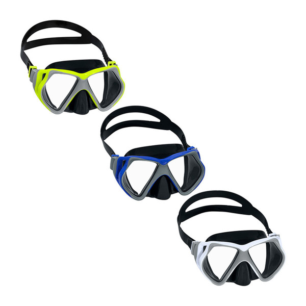 Bestway Masque de Plongée Enfant Sangle Anatomique Couleur Assortie 3 Ans Plage et Piscine 22064