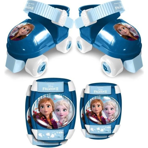 LA REINE DES NEIGES II Set Patins a roulettes  Coudieres  Genouilleres