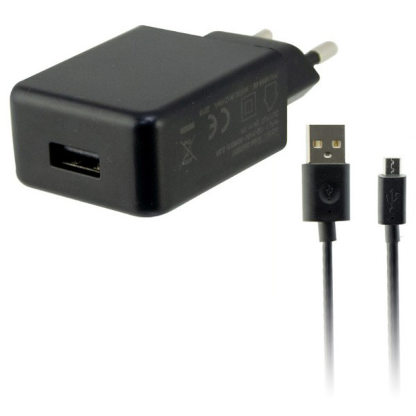 Chargeur Mural  Câble Micro USB KSIX USB 2A Noir