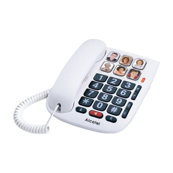Alcatel TMax 10 Blanc Téléphone Filaire Senior