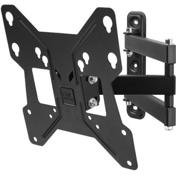 ONE FOR ALL WM2241 Support mural inclinable (15) et orientable (180) pour TV de 13 a 43 (33 a 109cm) - Poids max : 30kg