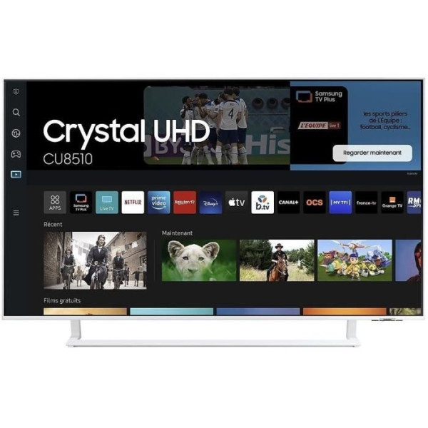 Samsung 43CU8510 - TV LED 43 (109 cm) - 4K UHD 3840x2160 - HDR - Smart TV - Gaming Hub - 3xHDMI - WiFi