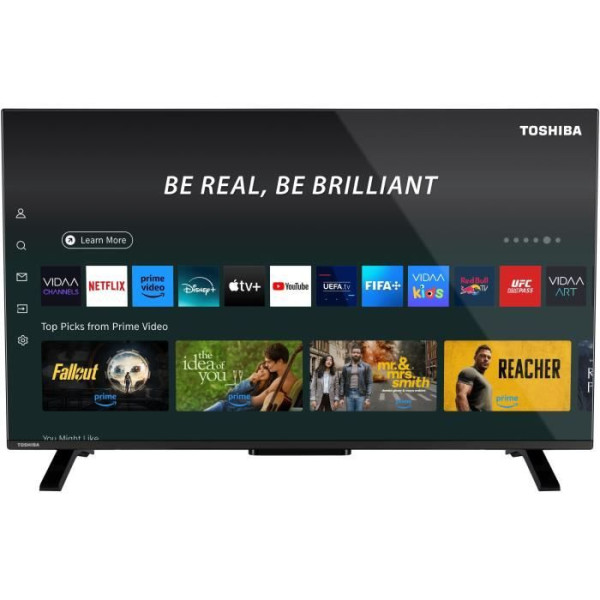 TOSHIBA 40QV2F63DG - TV LED 40'' (100 cm) - FHD 1920x1080 - DTS Virtual:X - Smart TV - 2xHDMI