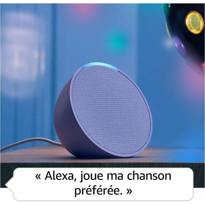 Enceinte Echo Pop connectée Bluetooth et Wi-Fi Anthracite