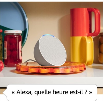 Enceinte Echo Pop connectée Bluetooth et Wi-Fi Anthracite