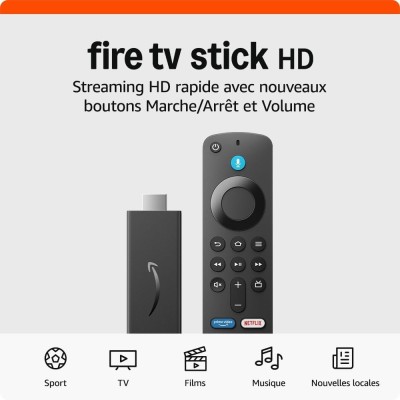 Passerelle multimédia Amazon Fire TV Stick avec Télécommande Alexa