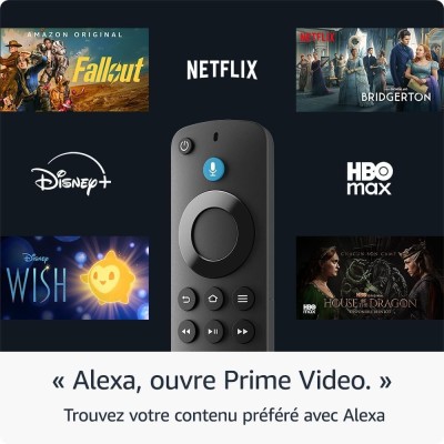 Passerelle multimédia Amazon Fire TV Stick avec Télécommande Alexa