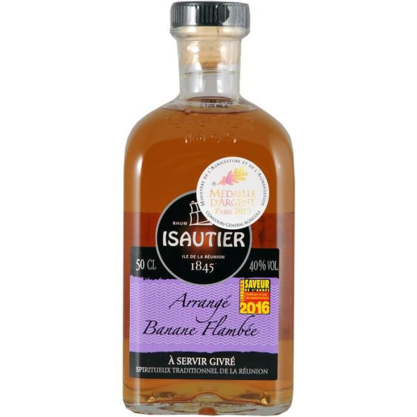 Rhum Arrange Banane Flambee 40 50cl Isautier