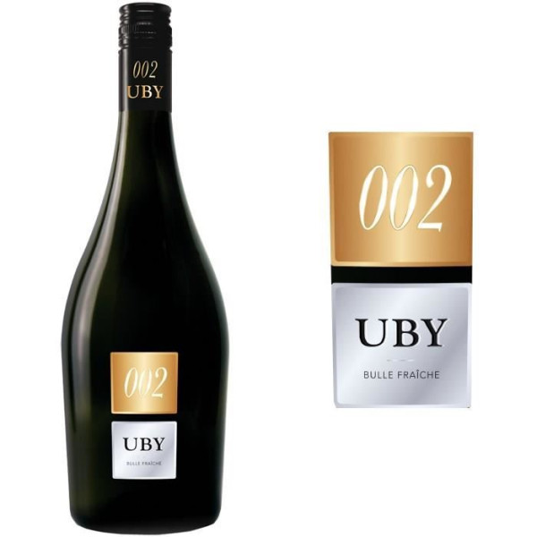 Domaine Uby 2015 Côtes de Gascogne Pétillant - Vin blanc des Côtes de Gascogne