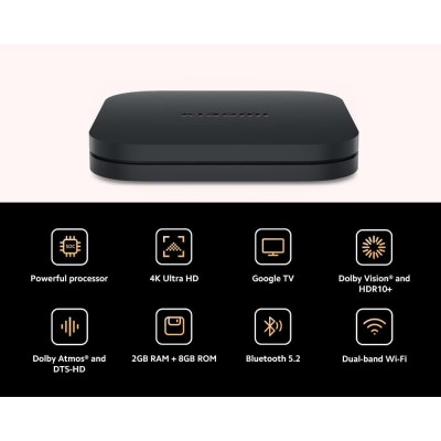 Xiaomi TV BOX S 2nd Gen UHD 4K Passerelle multimédia