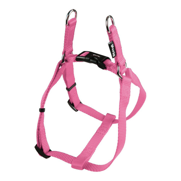Harnais pour Chien Gloria Lisse Réglable 47-71 cm Rose Taille M