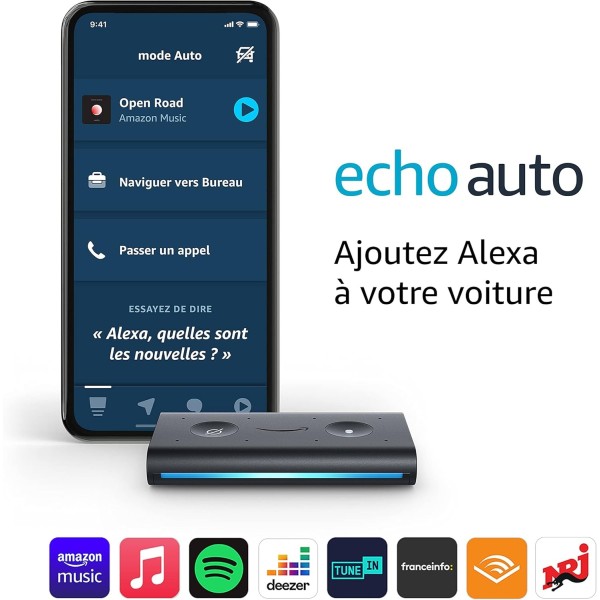 Echo auto Amazon Alexa à votre voiture