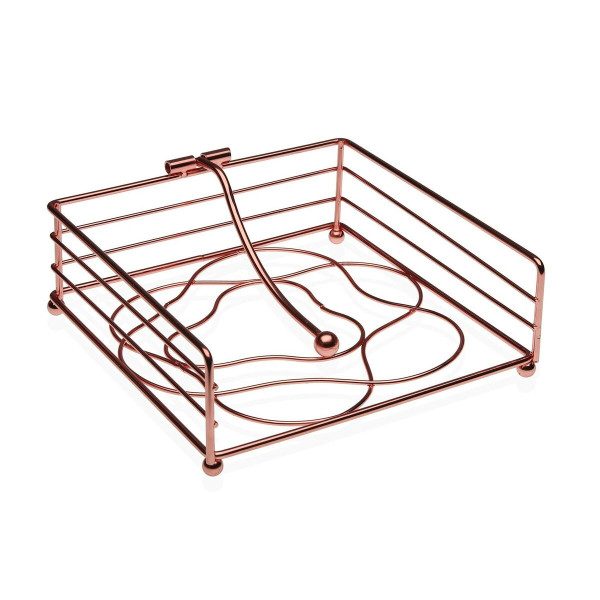 Porte-serviettes Versa Métal Acier (18,5 x 6,8 x 18,5 cm)