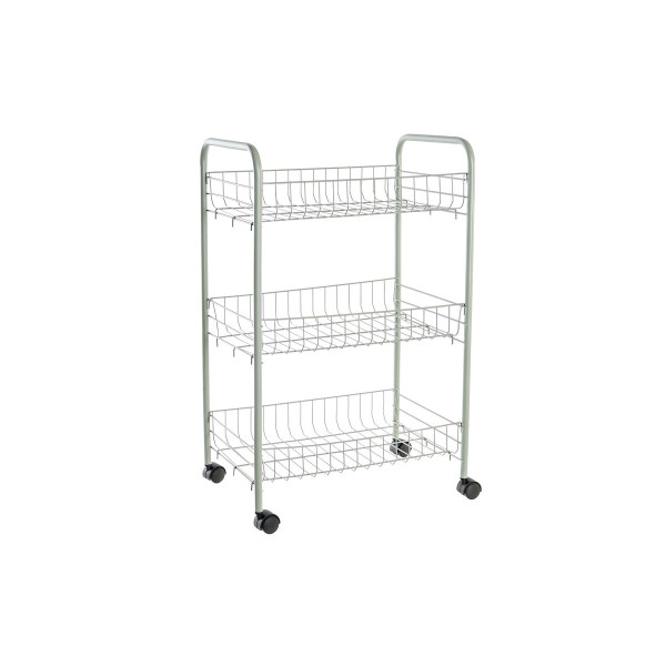 Chariot de service DKD Home Decor 40 x 26 x 62 cm Métal Vert polypropylène