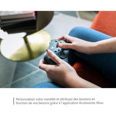 Manette Bluetooth Xbox avec Câble de recharge noir