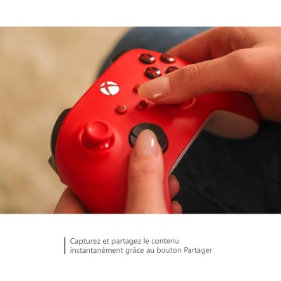 Manette Xbox rouge sans Fil Pulse Red