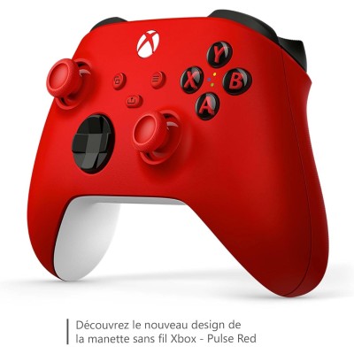 Manette Xbox rouge sans Fil Pulse Red