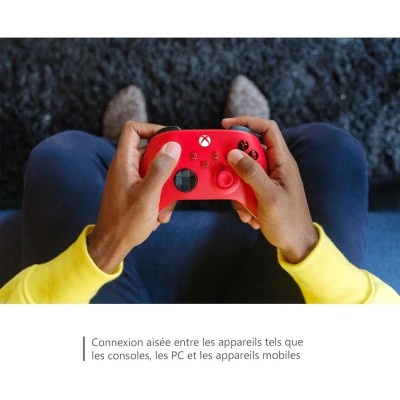 Manette Xbox rouge sans Fil Pulse Red