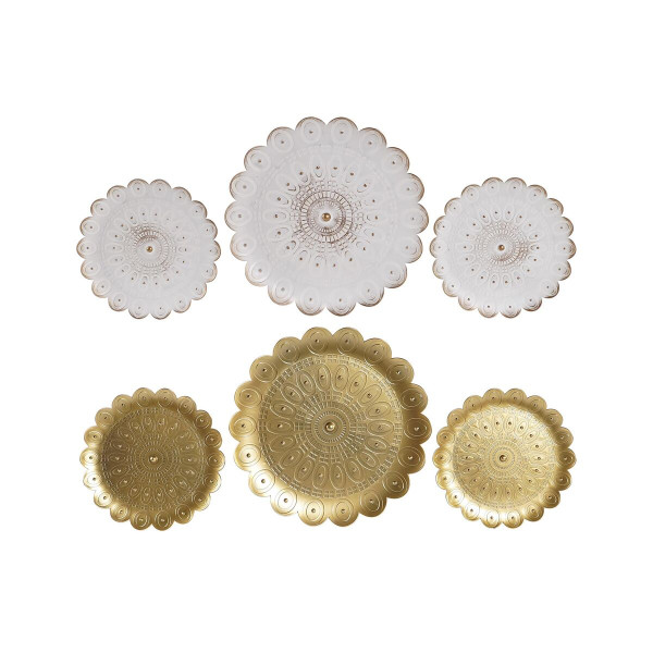 Figurine Décorative DKD Home Decor (2 Unités) Moderne (35 x 2 x 35 cm)