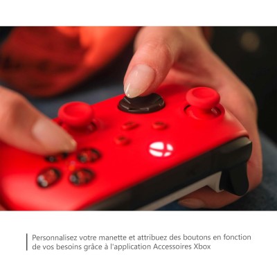 Manette Xbox rouge sans Fil Pulse Red