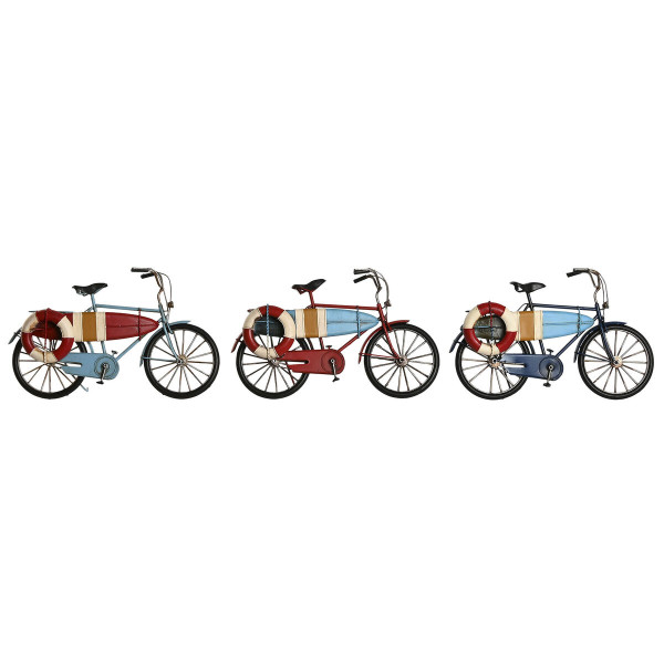 Figurine Décorative Home ESPRIT Bleu Rouge Blue marine 29 x 11 x 17 cm (3 Unités)